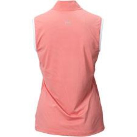 NWT Nivo Women's Pennie Sleeveless Mock Neck Polo Shirt - Picture 3 of 4